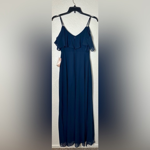 NWT Birdy Grey Jane Convertible Dress in Chiffon Navy Blue - Picture 5 of 7